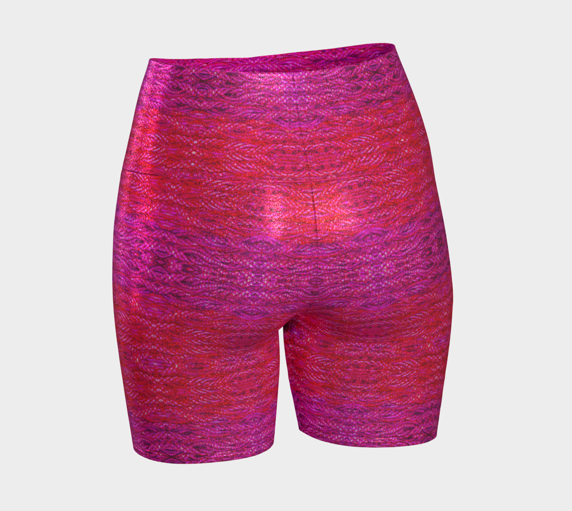 Glitter Yoga Shorts (Muliebris/Virilis)(Grail Hearth Core Pink Logo@Alchemic) RJSTHW2024 RJS