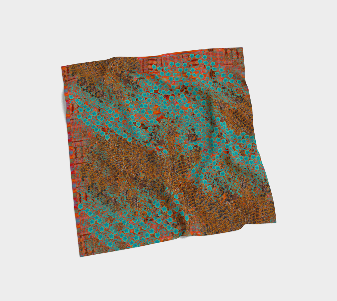 Silk Art Scarf (Vitta Serica Artis)(WindSong Flower) RJSTH@Fabric#12 RJSTHS2026 RJS