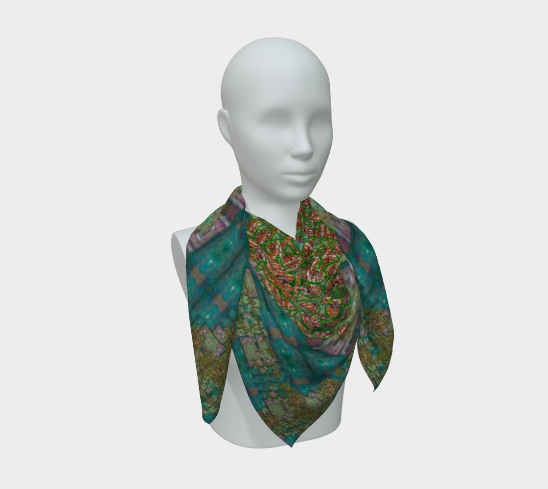 Silk Art Scarf (Vitta Serica Artis)(WindSong Flower) RJSTH@Fabric#4 RJSTHS2026 RJS