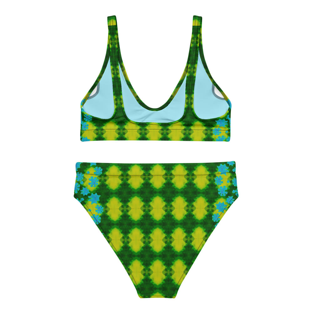 Bikini High-waisted Recycled (Grail Flower & Spots) RJSTH@Fabric#10 RJSTHS2020 River Jade Smithy