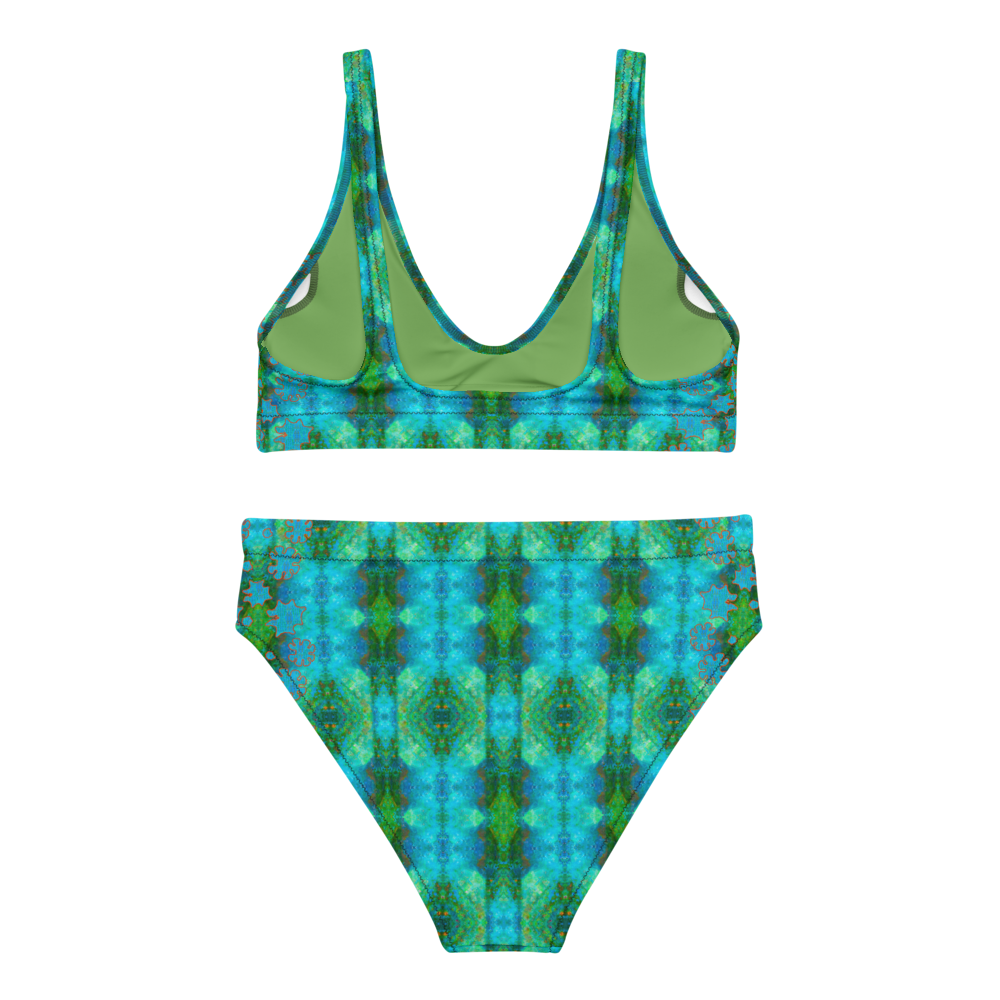 Bikini High-waisted Recycled (Grail Flower & Spots) RJSTH@Fabric#11 RJSTHS2020 River Jade Smithy