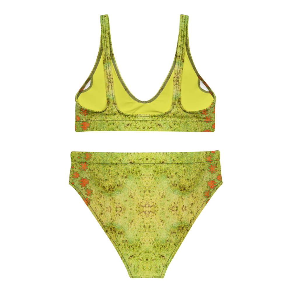 Bikini High-waisted Recycled (Grail Flower & Spots) RJSTH@Fabric#2 RJSTHS2020 River Jade Smithy