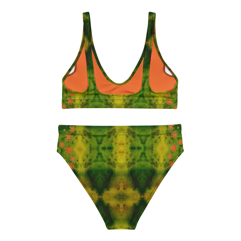 Bikini High-waisted Recycled (Grail Flower & Spots) RJSTH@Fabric#3 RJSTHS2020 River Jade Smithy