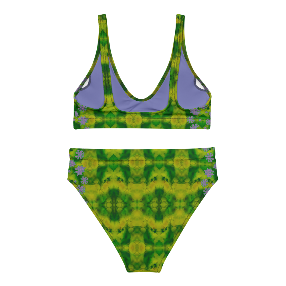 Bikini High-waisted Recycled (Grail Flower & Spots) RJSTH@Fabric#5 RJSTHS2020 River Jade Smithy
