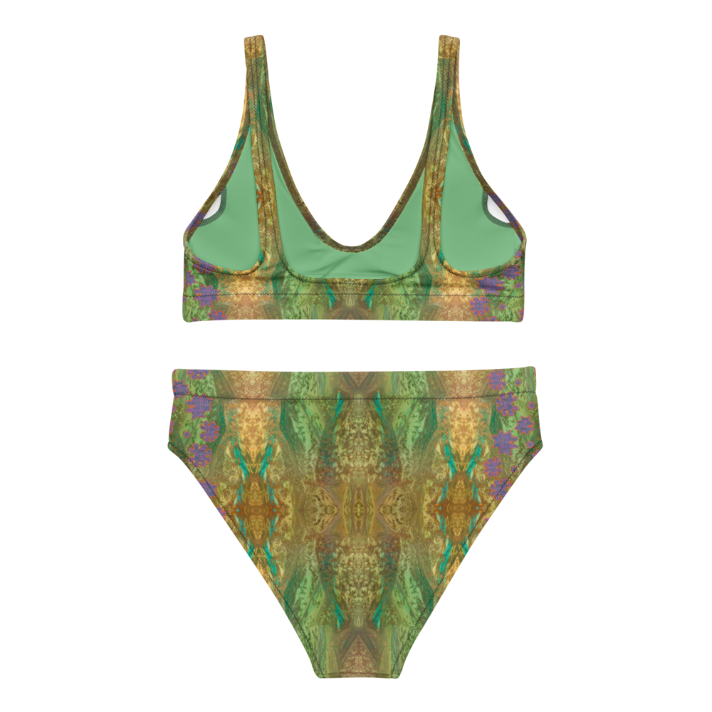 Bikini High-waisted Recycled (Grail Flower & Spots) RJSTH@Fabric#6 RJSTHS2020 River Jade Smithy