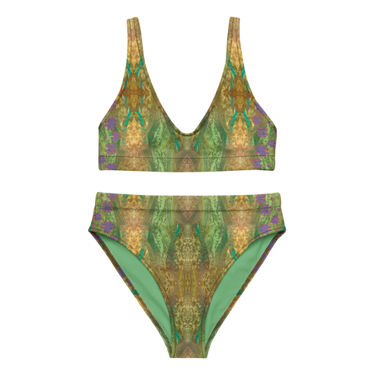 Bikini High-waisted Recycled (Grail Flower & Spots) RJSTH@Fabric#6 RJSTHS2020 River Jade Smithy