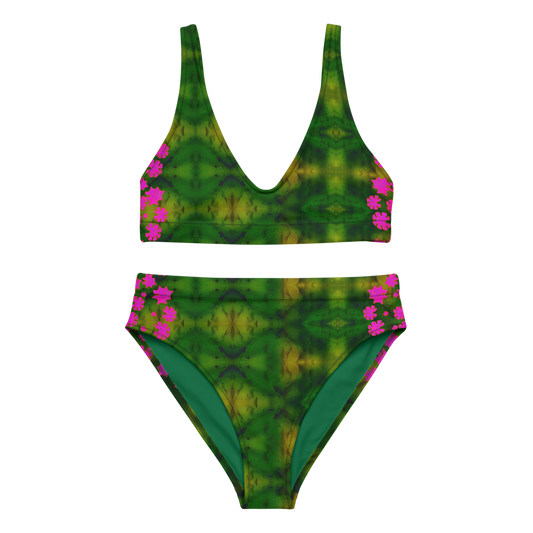 Bikini High-waisted Recycled (Grail Flower & Spots) RJSTH@Fabric#7 RJSTHS2020 River Jade Smithy
