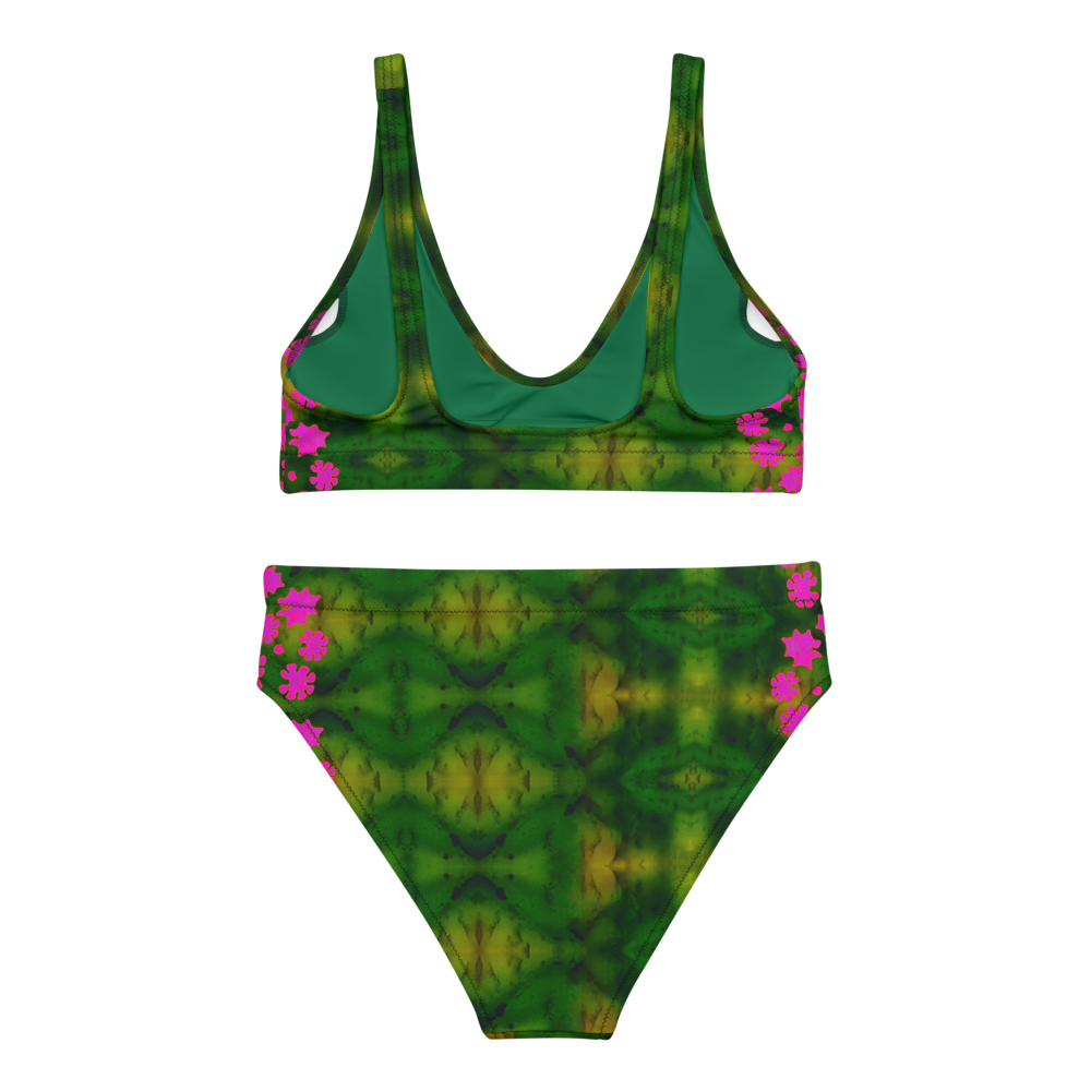 Bikini High-waisted Recycled (Grail Flower & Spots) RJSTH@Fabric#7 RJSTHS2020 River Jade Smithy