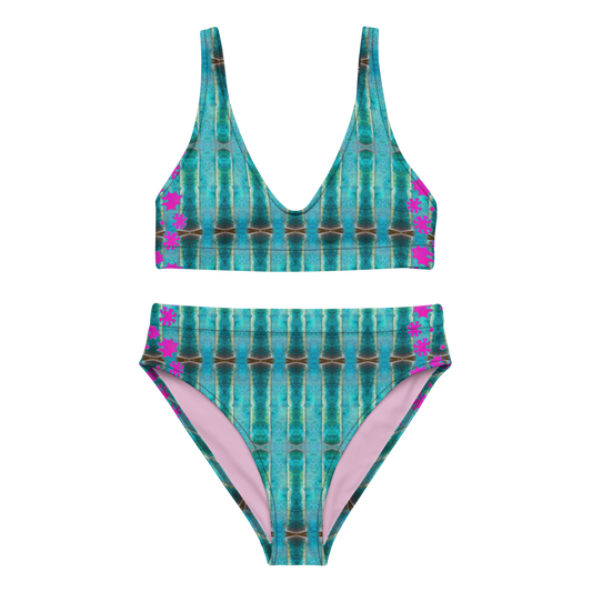 Bikini High-waisted Recycled (Grail Flower & Spots) RJSTH@Fabric#8 RJSTHS2020 River Jade Smithy