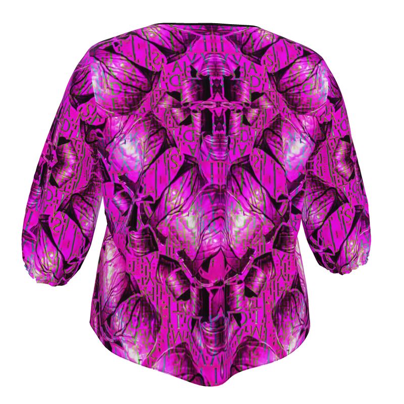 Blouse (Sugar Stick Twirl (Elder Gift) Cuffs & Pink Logo@Alchemic) River Jade Smithy