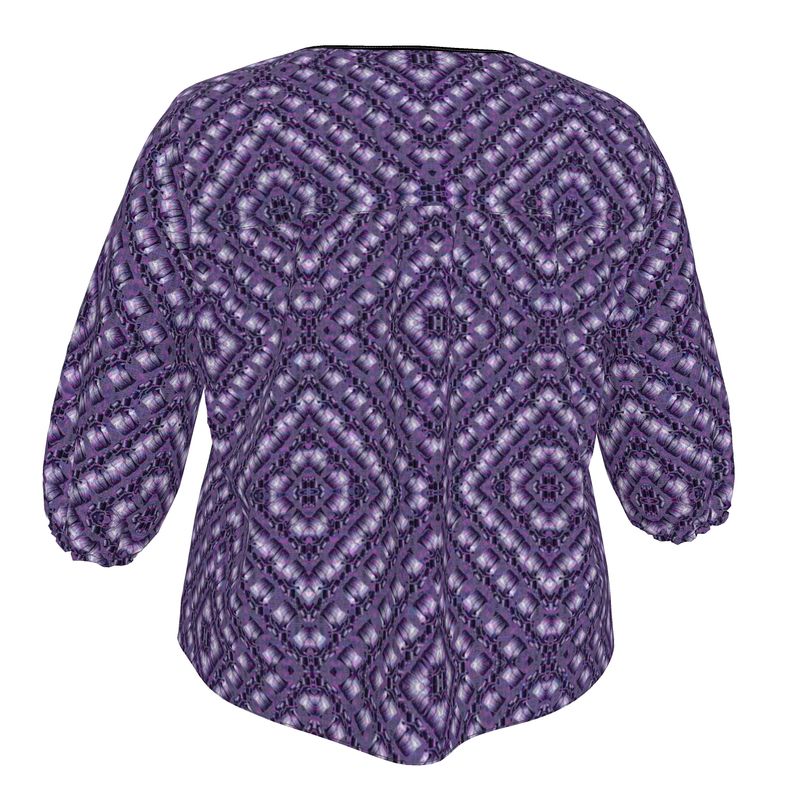 Blouse (Sugar Stick Twirl (Elder Gift) Cuffs & Purple Logo@Alchemic) River Jade Smithy