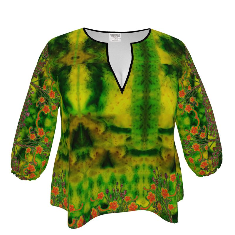 Blouse (WindSong Flower) RJSTH@Fabric#3  RJSTHW2023 River Jade Smithy