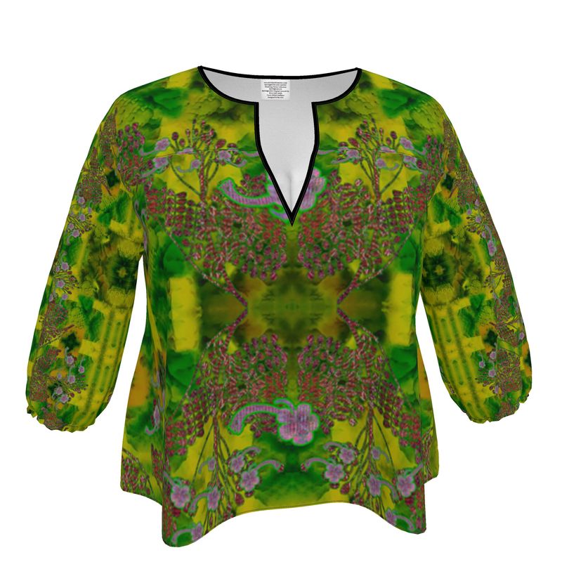 Blouse (WindSong Flower) RJSTH@Fabric#5  RJSTHW2023 River Jade Smithy