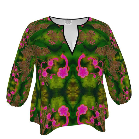Blouse (WindSong Flower) RJSTH@Fabric#7 RJSTHW2023 River Jade Smithy