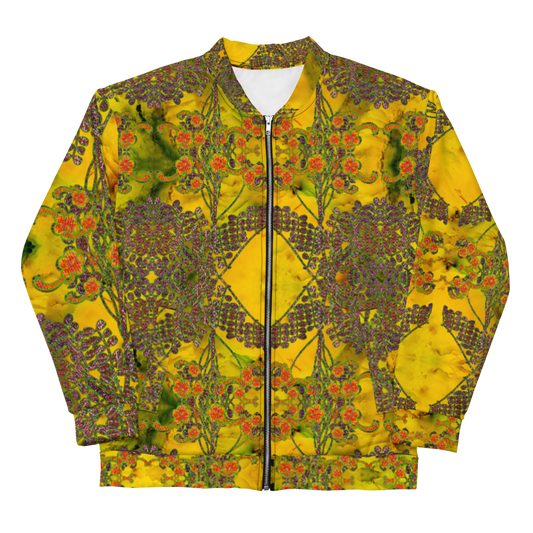 Bomber Jacket RJSTH@Fabric#1 (Unisex)(WindSong Flower Collection) RJSTHW2022 River Jade Smithy River Jade Smithy