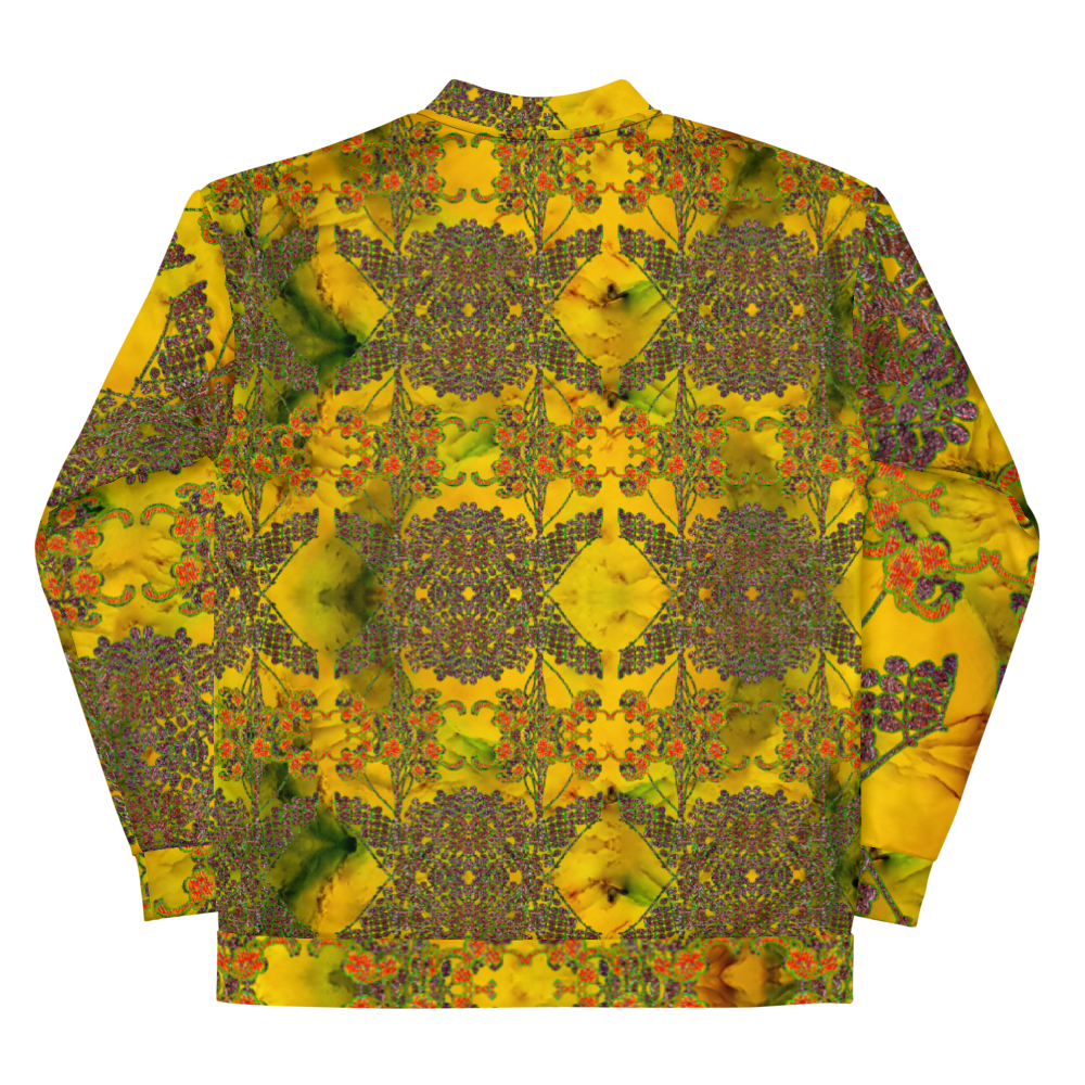Bomber Jacket RJSTH@Fabric#1 (Unisex)(WindSong Flower Collection) RJSTHW2022 River Jade Smithy River Jade Smithy