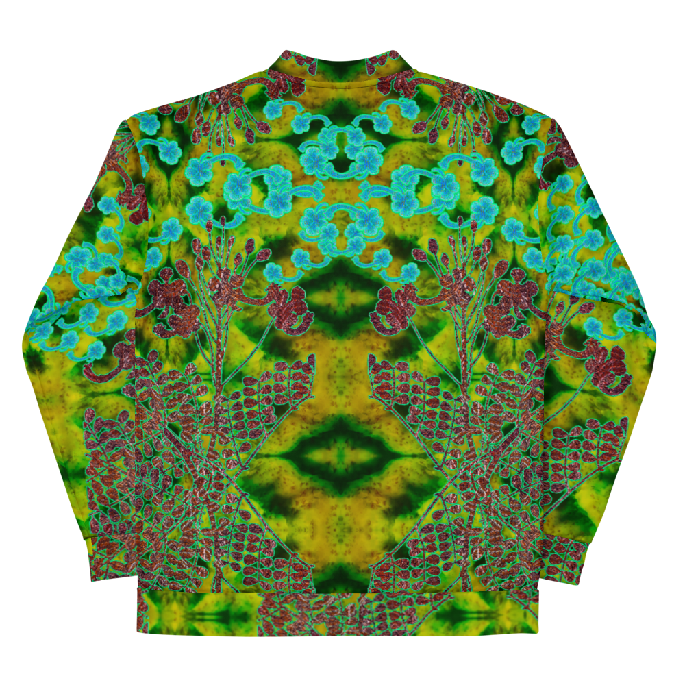 Bomber Jacket RJSTH@Fabric#10 (Unisex)(WindSong Flower Collection)  RJSTHW2022 River Jade Smithy River Jade Smithy
