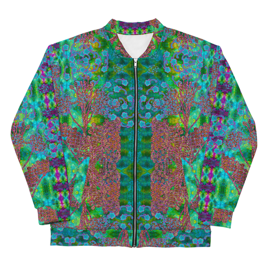 Bomber Jacket RJSTH@Fabric#11 (Unisex)(WindSong Flower Collection) RJSTHW2022 River Jade Smithy River Jade Smithy