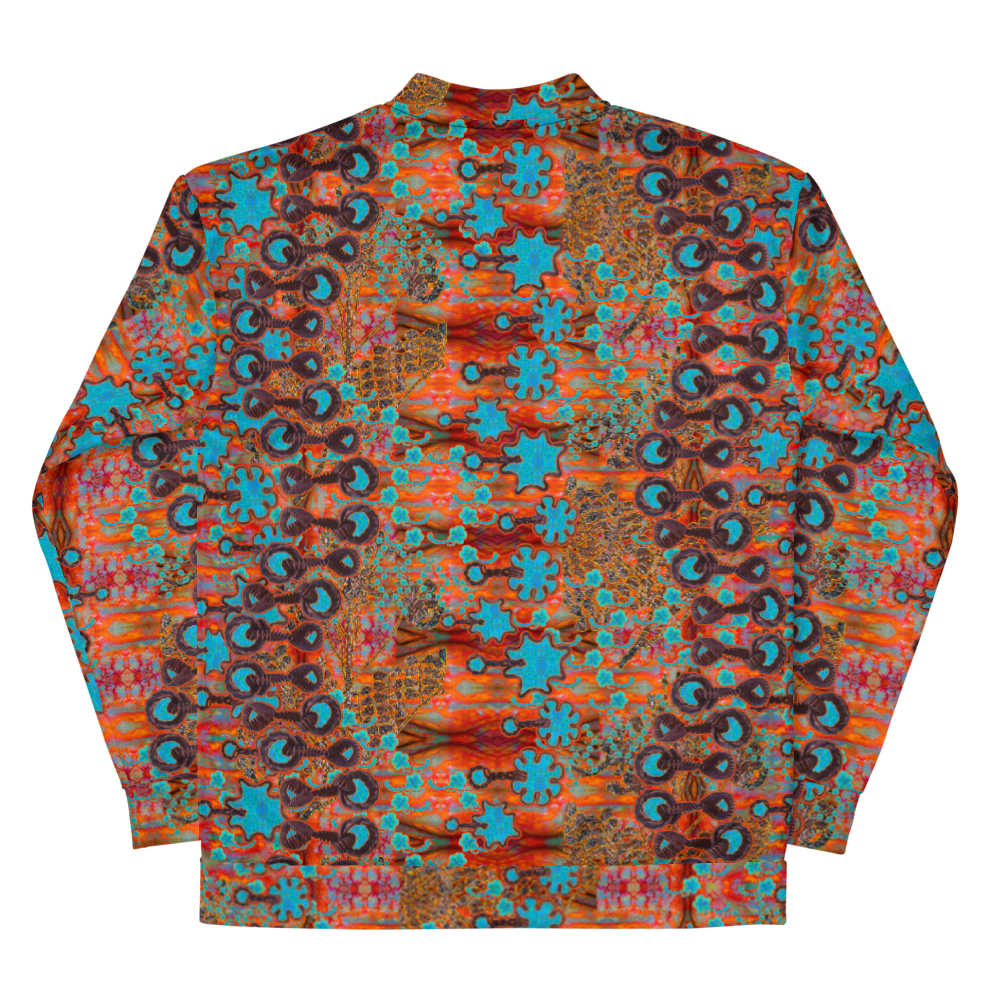 Bomber Jacket RJSTH@Fabric#12 (Unisex)(WindSong Flower Collection)  RJSTHW2022 River Jade Smithy River Jade Smithy