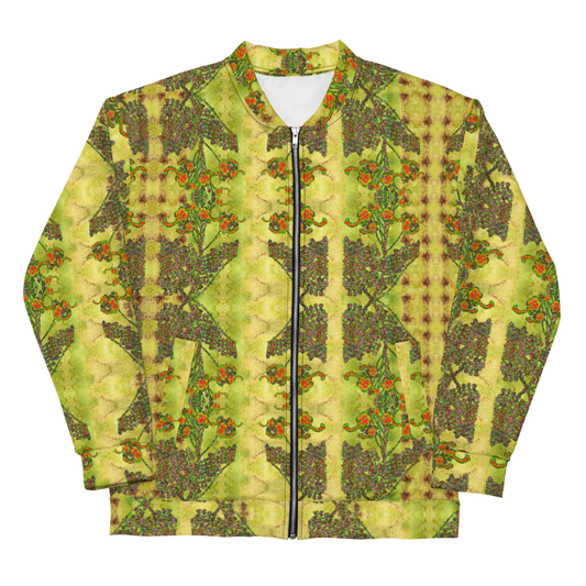 Bomber Jacket RJSTH@Fabric#2 (Unisex)(WindSong Flower Collection) RJSTHW2022 River Jade Smithy River Jade Smithy