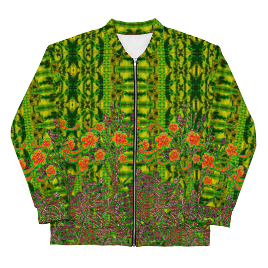 Bomber Jacket RJSTH@Fabric#3 (Unisex)(WindSong Flower Collection)  RJSTHW2022 River Jade Smithy River Jade Smithy