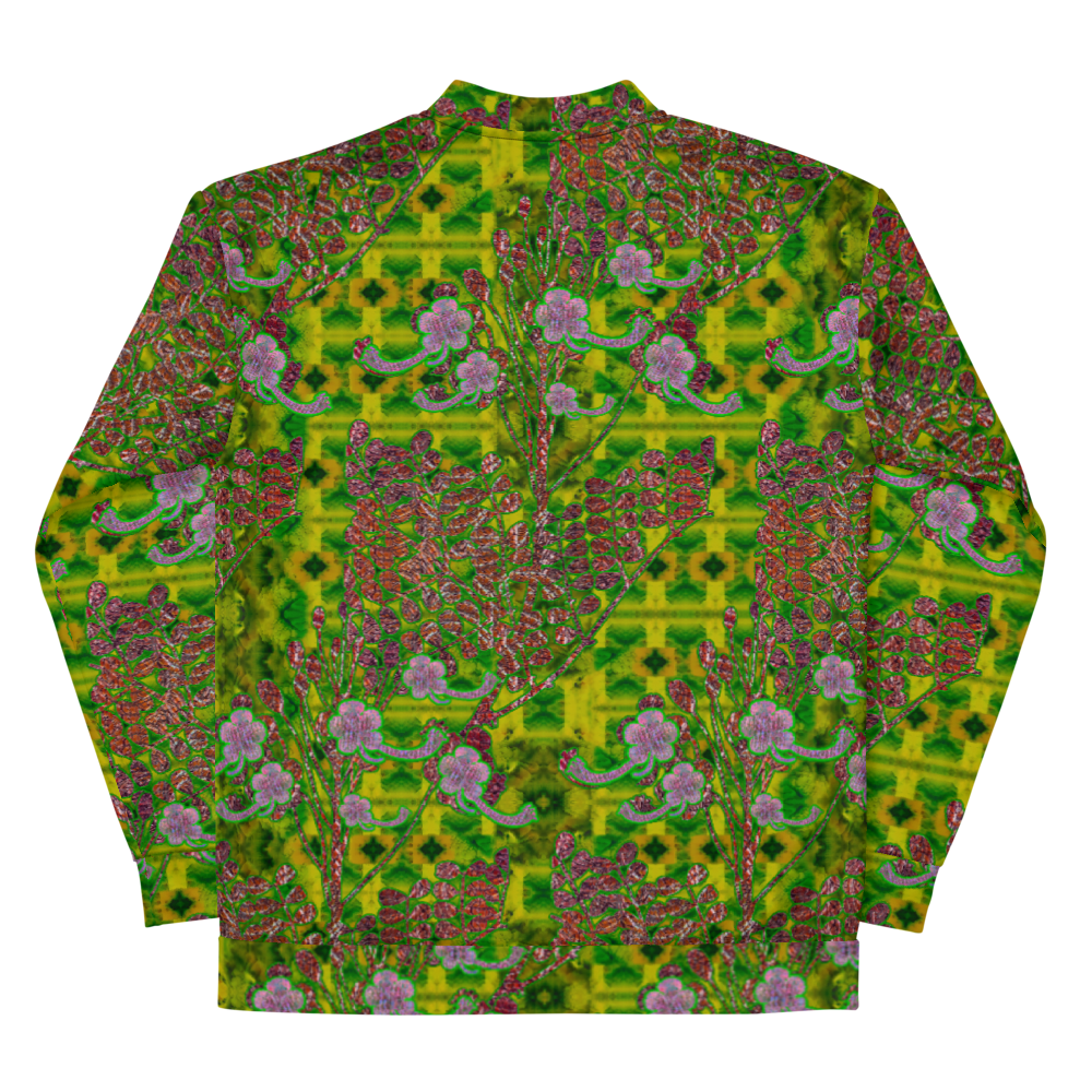 Bomber Jacket RJSTH@Fabric#5 (Unisex)(WindSong Flower Collection) RJSTHW2022 River Jade Smithy River Jade Smithy