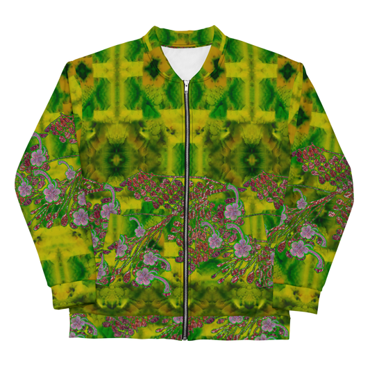 Bomber Jacket RJSTH@Fabric#5 (Unisex)(WindSong Flower Collection) RJSTHW2022  River Jade Smithy River Jade Smithy