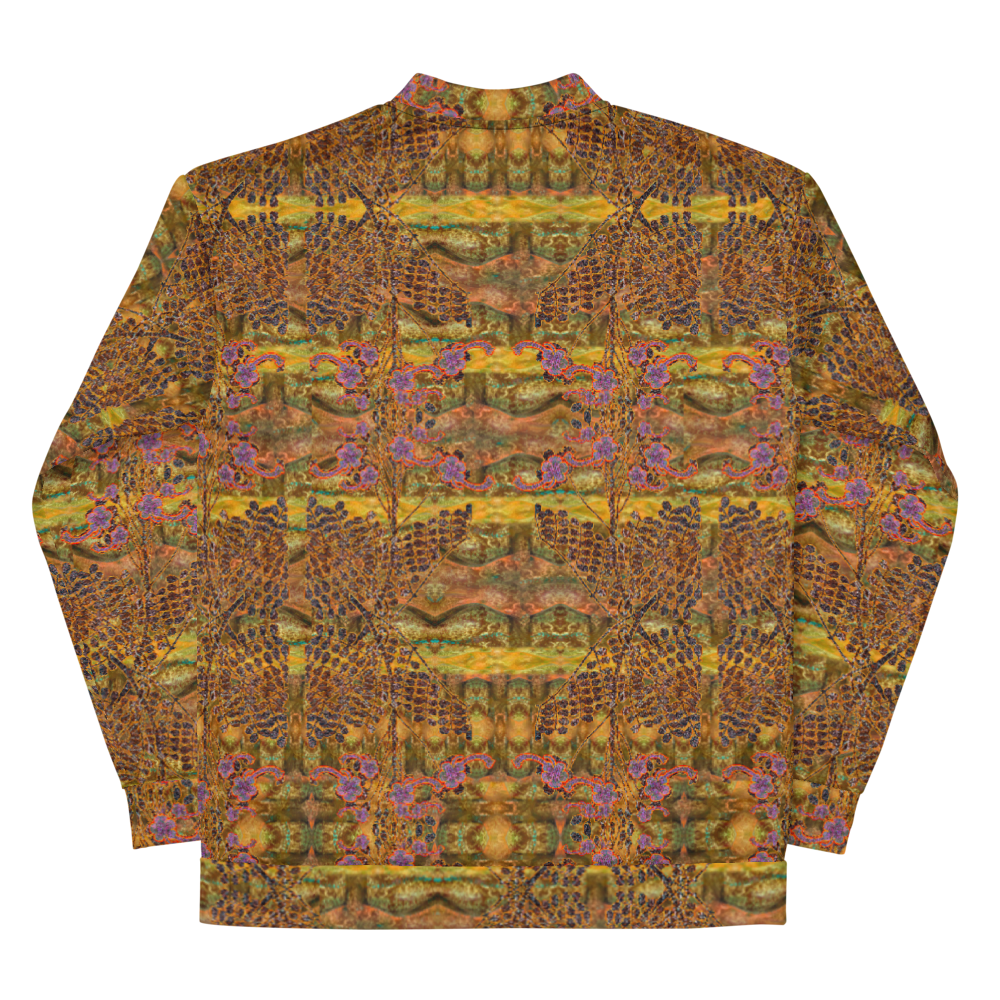 Bomber Jacket RJSTH@Fabric#6 (Unisex)(WindSong Flower Collection) RJSTHW2022 River Jade Smithy River Jade Smithy