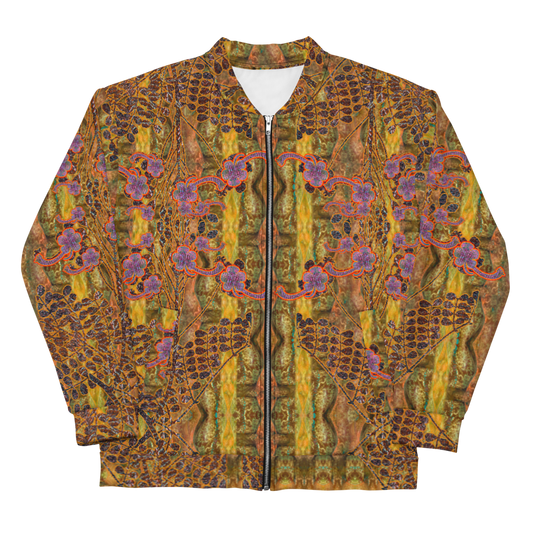 Bomber Jacket RJSTH@Fabric#6 (Unisex)(WindSong Flower Collection) RJSTHW2022 River Jade Smithy River Jade Smithy