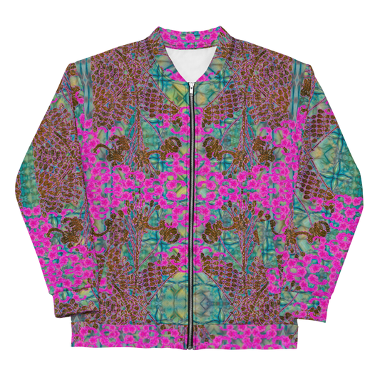 Bomber Jacket RJSTH@Fabric#9 (Unisex)(WindSong Flower Collection)  RJSTHW2022 River Jade Smithy River Jade Smithy