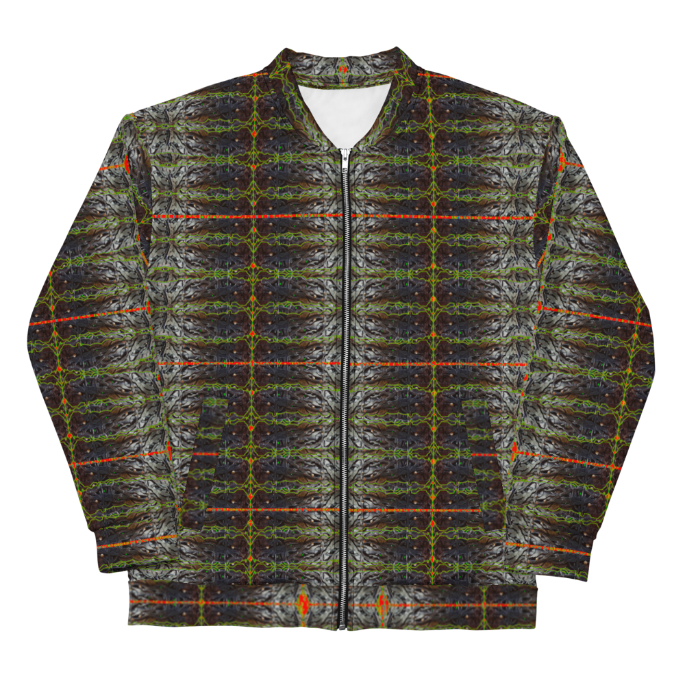 Bomber Jacket Rind#1 (Unisex)(Tree Link Collection, Rind #1) RJSTH@FABRIC#1  RJSTHW2021 River Jade Smithy River Jade Smithy