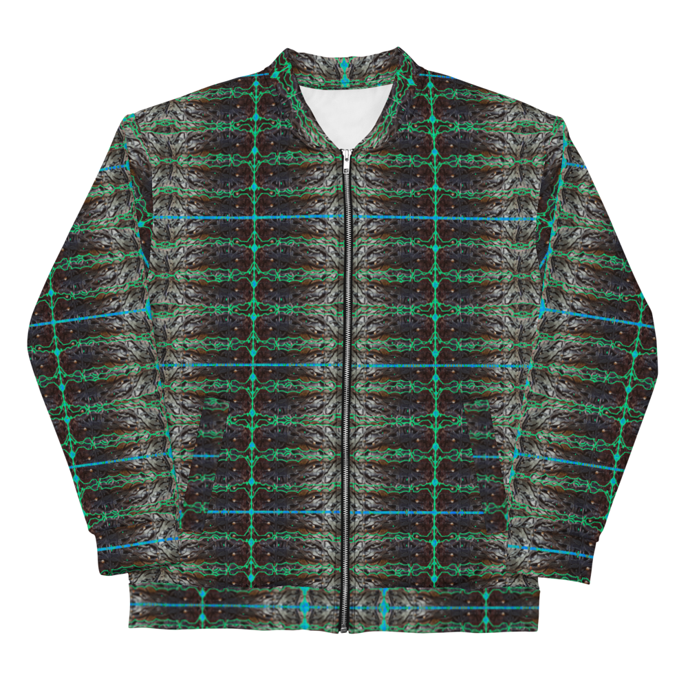 Bomber Jacket Rind#10 (Unisex)(Tree Link Collection, Rind #10) RJSTH@FABRIC#10  RJSTHW2021 River Jade Smithy River Jade Smithy