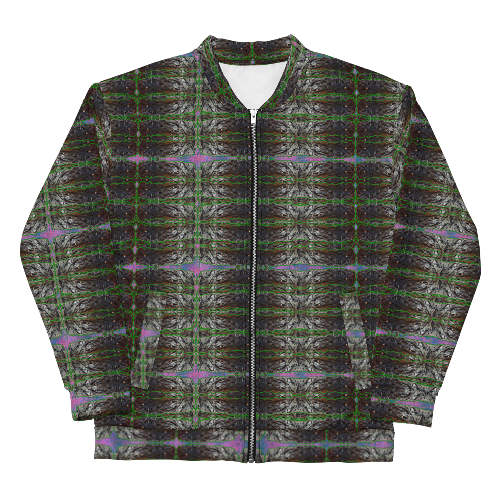 Bomber Jacket Rind#4 (Unisex)(Tree Link Collection, Rind #4) RJSTH@FABRIC#4 RJSTHW2021 River Jade Smithy River Jade Smithy