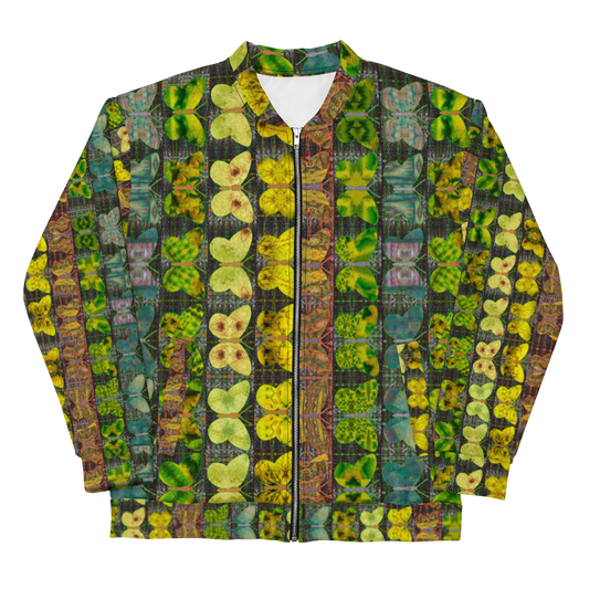 Bomber Jacket Unisex  2022 Pride Tree Link Butterfly Glade  RJSTH@Fabric#1-12 RJSTHS2022 River Jade Smithy