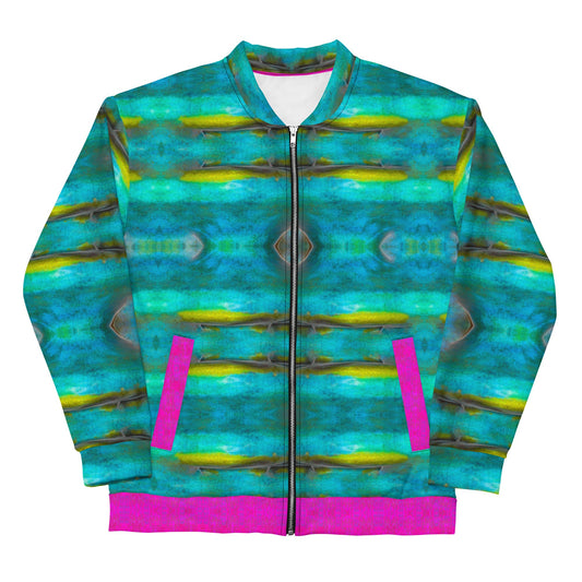 Bomber Jacket (Unisex) RJSTH@Fabric#8 River Jade Smithy RJSTHW2022 River Jade Smithy