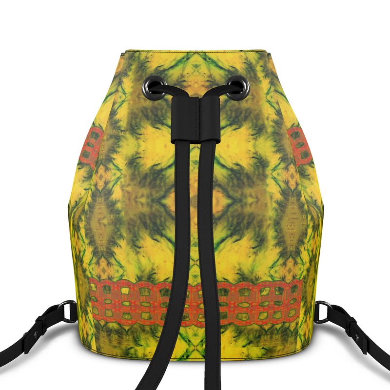 Bucket Backpack in Leather RJSTH@Fabric#1 (Chain Collection) River Jade Smithy RJS River Jade Smithy