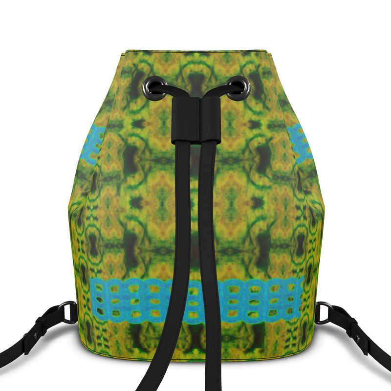 Bucket Backpack in Leather RJSTH@Fabric#10 (Chain Collection) River Jade Smithy RJS River Jade Smithy