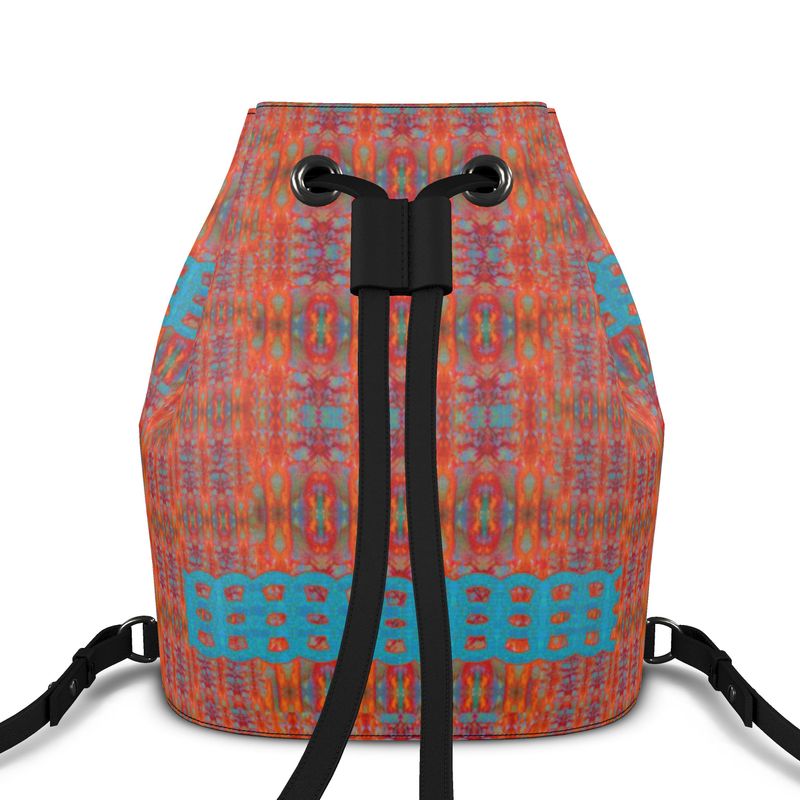 Bucket Backpack in Leather RJSTH@Fabric#12 (Chain Collection) River Jade Smithy RJS River Jade Smithy