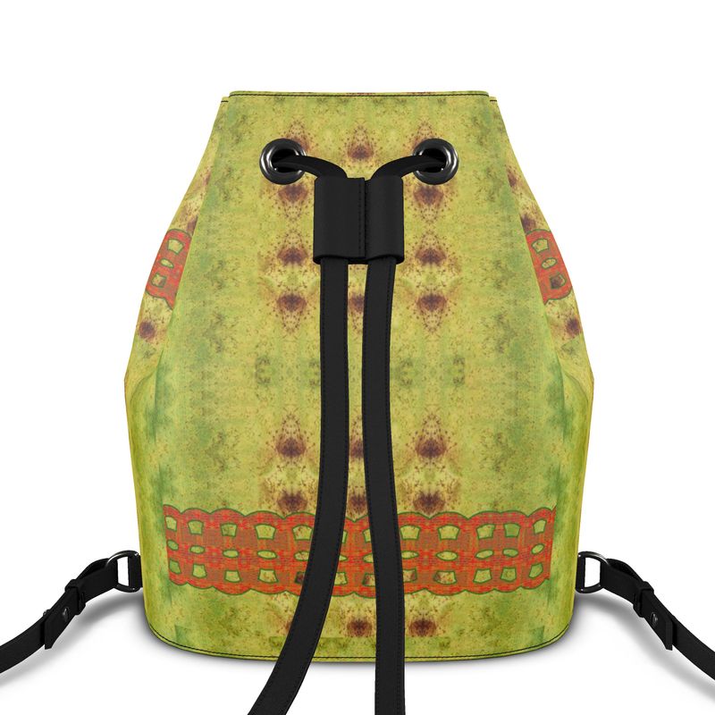 Bucket Backpack in Leather RJSTH@Fabric#2 (Chain Collection) River Jade Smithy RJS River Jade Smithy