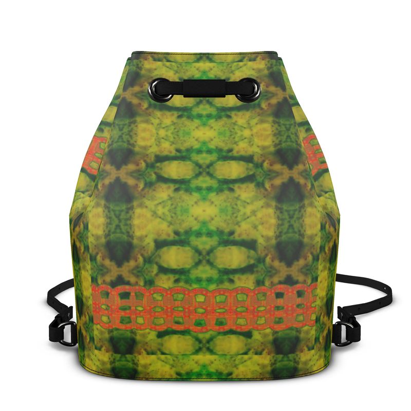 Bucket Backpack in Leather RJSTH@Fabric#3 (Chain Collection) River Jade Smithy RJS River Jade Smithy