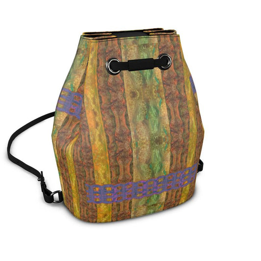 Bucket Backpack in Leather RJSTH@Fabric#6 (Chain Collection) River Jade Smithy RJS River Jade Smithy