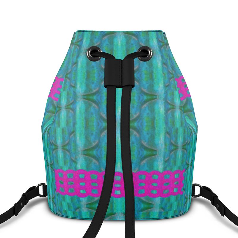 Bucket Backpack in Leather RJSTH@Fabric#8 (Chain Collection) River Jade Smithy RJS River Jade Smithy