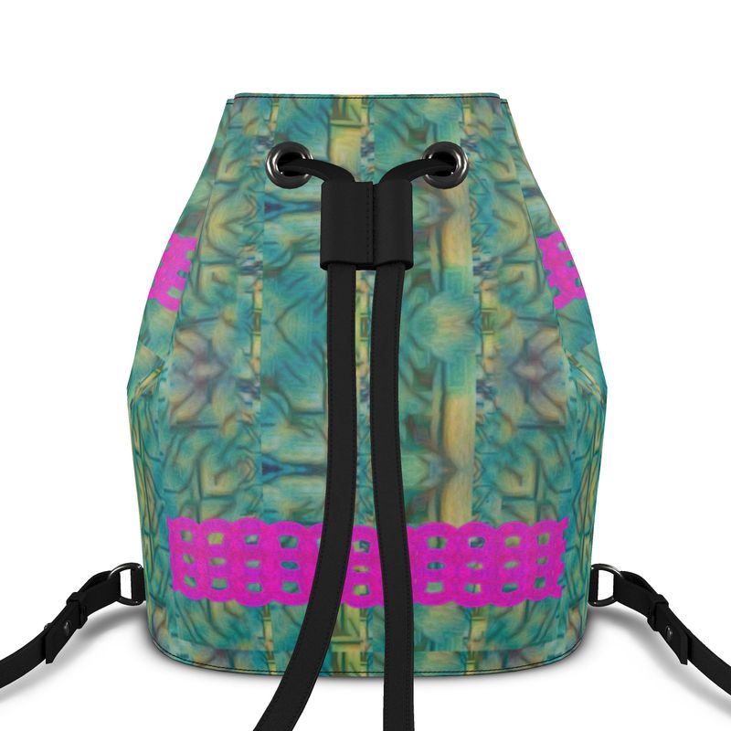Bucket Backpack in Leather RJSTH@Fabric#9 (Chain Collection) River Jade Smithy RJS River Jade Smithy