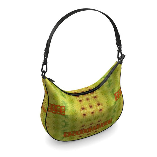 Curve Hobo Bag in Leather "The Lamont"  (Chain Collection) RJSTH@FABRIC#2  River Jade Smithy RJS River Jade Smithy