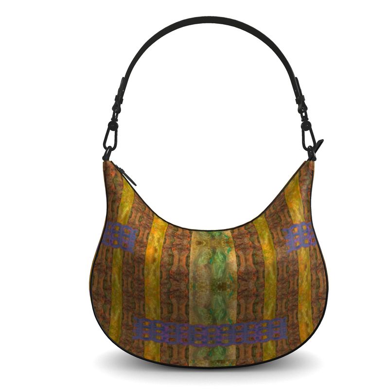 Curve Hobo Bag in Leather "The Lamont"  (Chain Collection) RJSTH@FABRIC#6  River Jade Smithy RJS River Jade Smithy