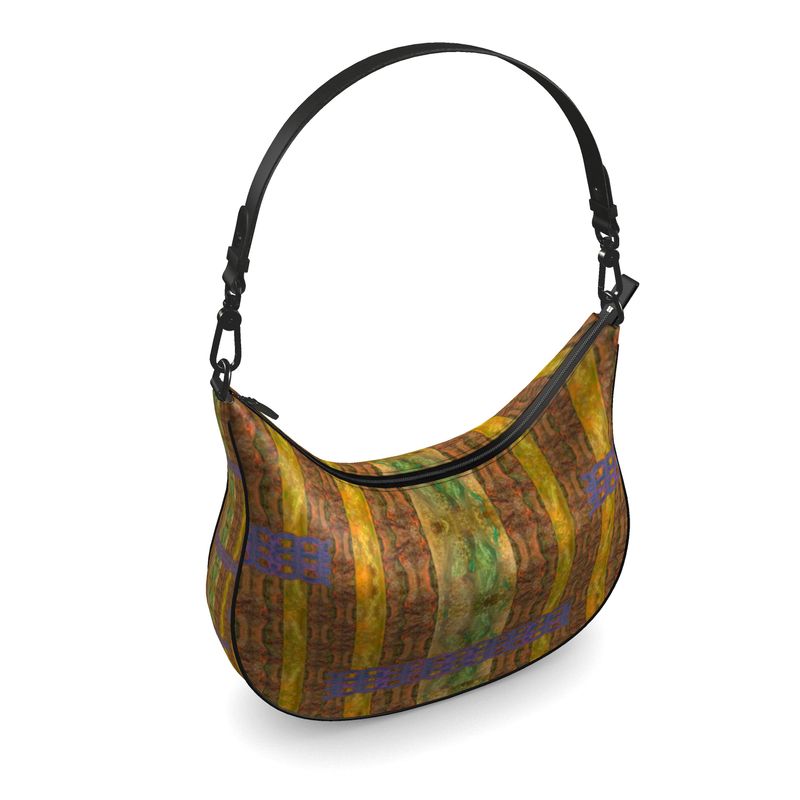 Curve Hobo Bag in Leather "The Lamont"  (Chain Collection) RJSTH@FABRIC#6  River Jade Smithy RJS River Jade Smithy