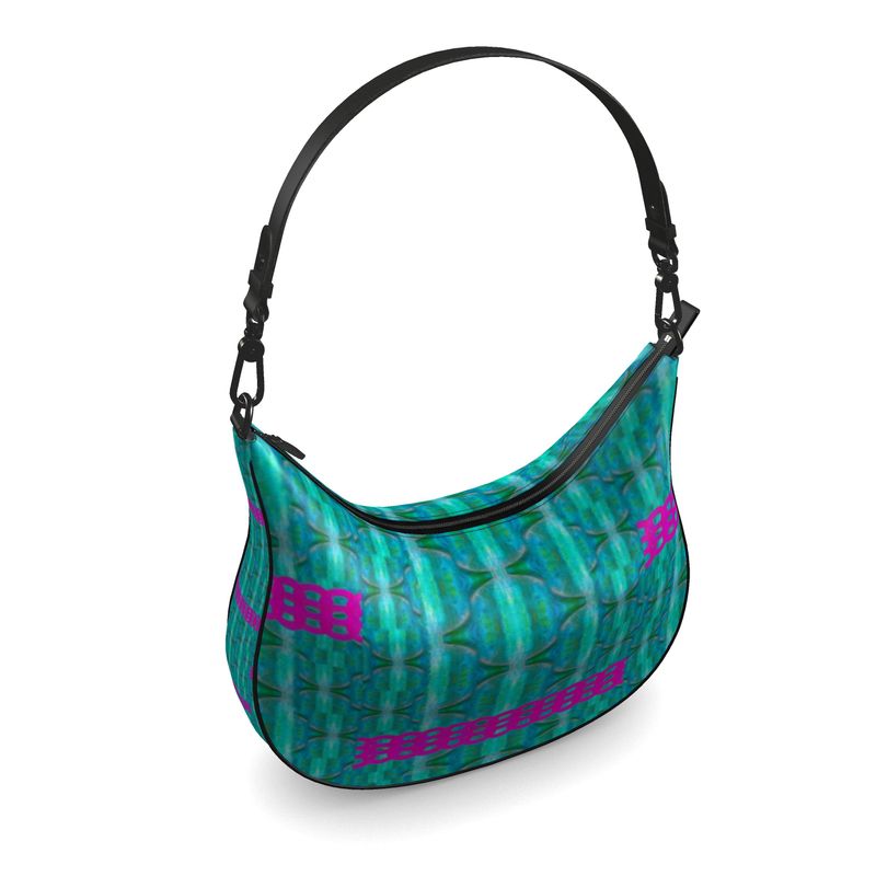 Curve Hobo Bag in Leather "The Lamont"  (Chain Collection) RJSTH@FABRIC#8  River Jade Smithy RJS River Jade Smithy