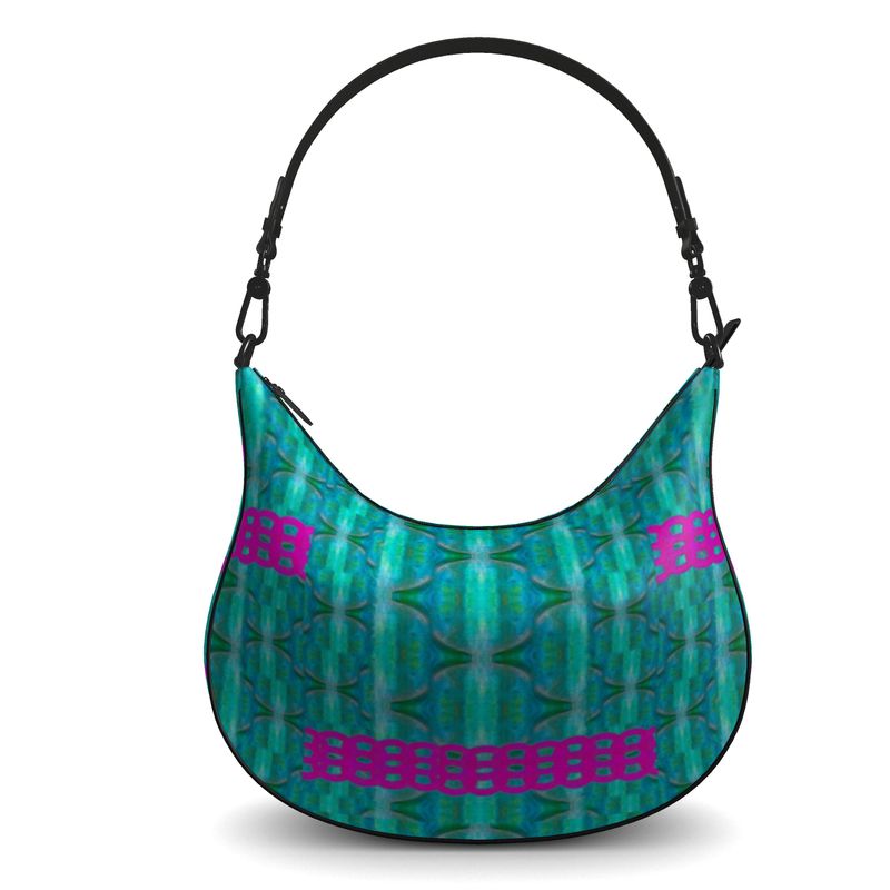 Curve Hobo Bag in Leather "The Lamont"  (Chain Collection) RJSTH@FABRIC#8  River Jade Smithy RJS River Jade Smithy