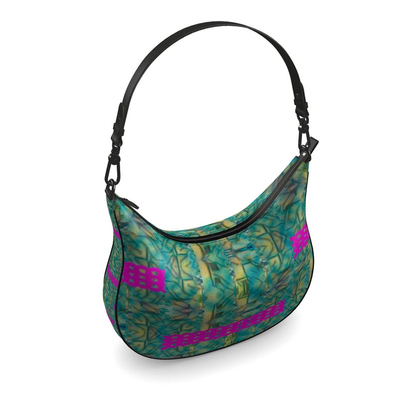 Curve Hobo Bag in Leather "The Lamont"  (Chain Collection) RJSTH@FABRIC#9  River Jade Smithy RJS River Jade Smithy