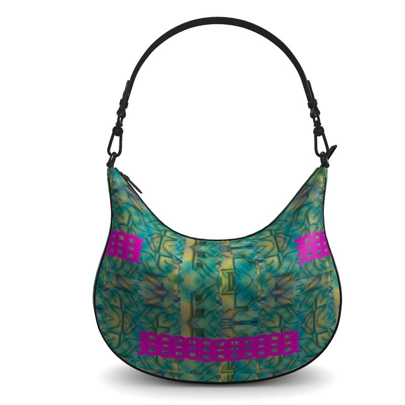 Curve Hobo Bag in Leather "The Lamont"  (Chain Collection) RJSTH@FABRIC#9  River Jade Smithy RJS River Jade Smithy